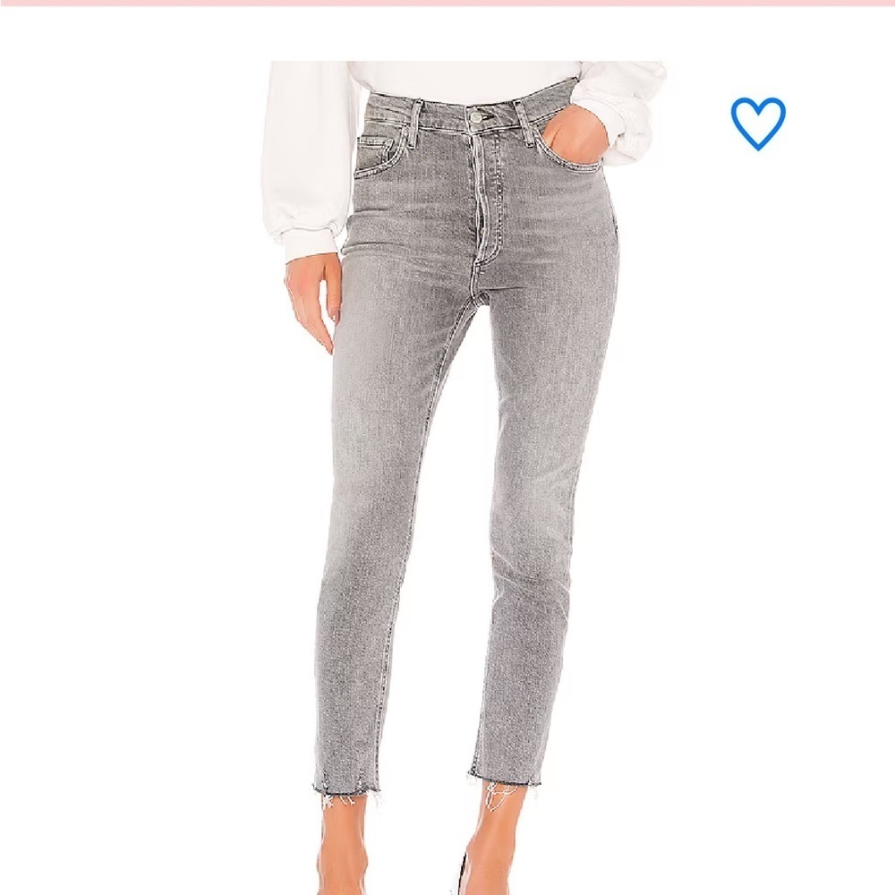 Agolde‎ Nico High-Waisted Gray Jeans